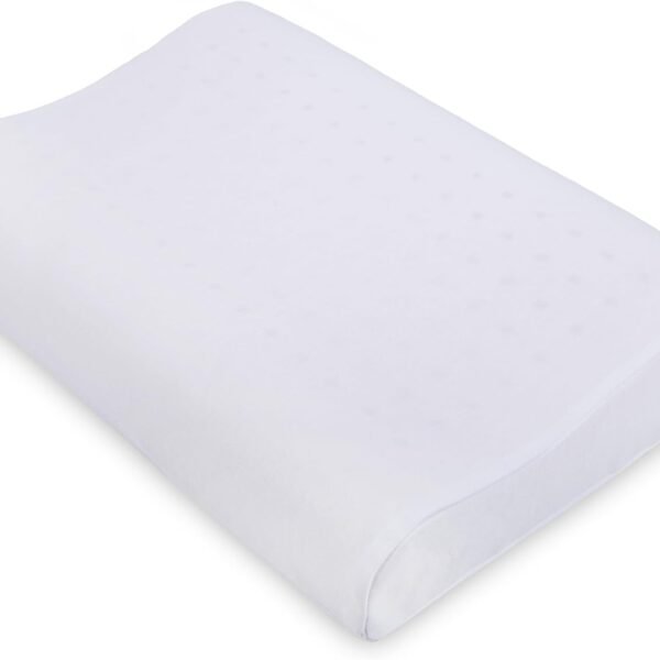 Latex Pillow – Medium Profile – 100% Natural Latex – Ortho Neck & Shoulder Support – 20” x 13” x 3.5” – Hypoallergenic & Breathable – Made in Thailand – Limited Stock